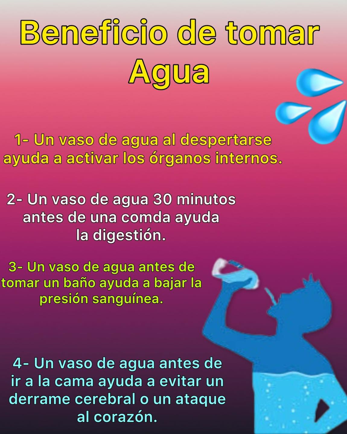 Beneficios de tomar agua